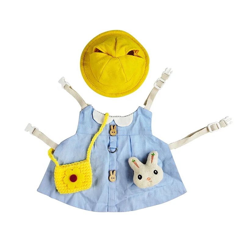 Rabbit Clothes Pet Adjustable  Harness and Leash, Rabbit Clothes Outfit for Ferret Guinea Pig  Bunny Hamster Rabbit Baby Clothes