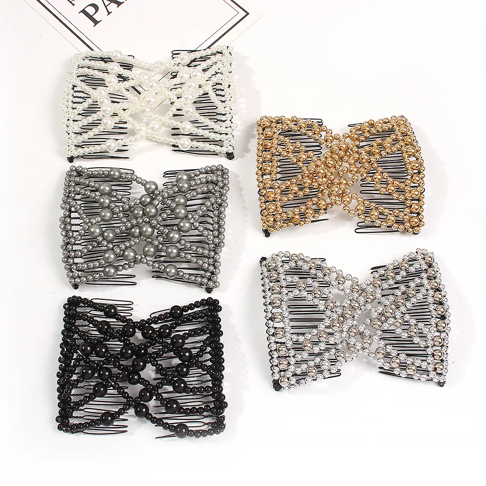 Гибкая заколка-бабочка для волос Волшебная эластичная расческа женский инструмент стрижки