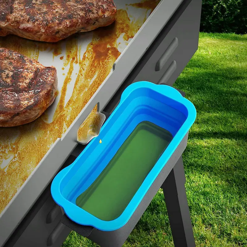 Griddle Accessories 2 Pack Blackstone Drip Pan Liners Reusable Silicone Grease Cup Liners For Blackstone Grease Cup Liners