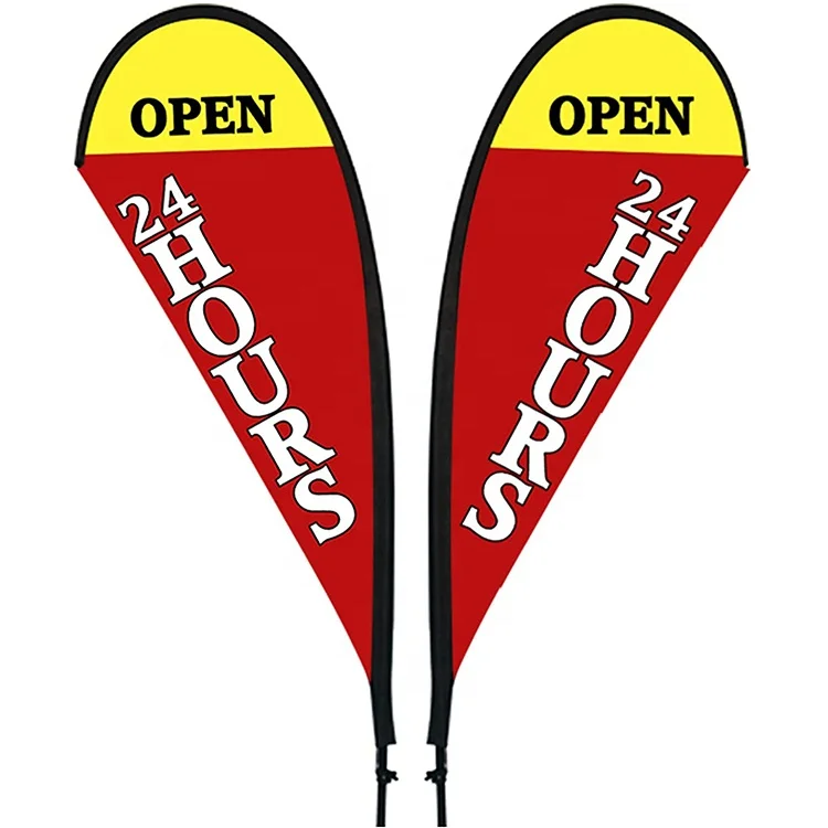 Factory Cheap Price Opening Flag Banners Printed Teardrop Flags Advertised Banner for Exhibition Banner Flag Business Event
