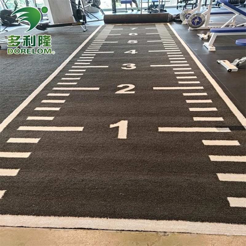 Dorelom Turf fitness gym artificial grass floor indoor artificial pull and push sled track gym training indoor golf grass