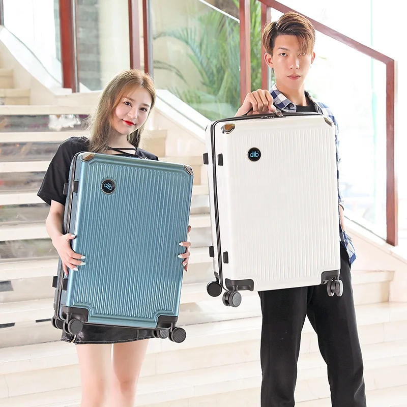 Abs pc 360 degree trolley travel suitcase sets hard shell luggage bag cart