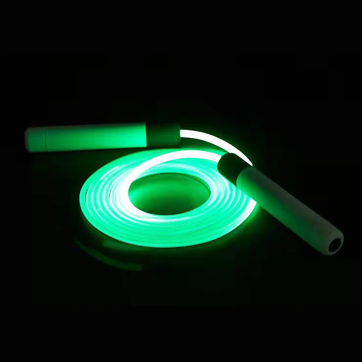 2022 New Style Skipping Kids Adjustable Night Led Light Up 2.8M Luminous Jumping Rope weighted jump rope  cable oemheavy