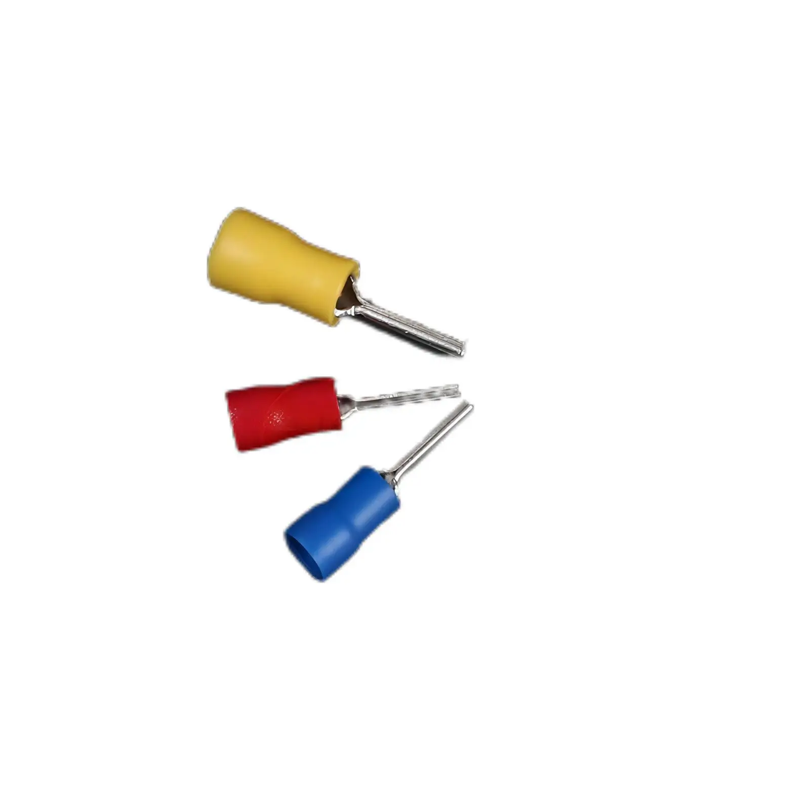 PTV1.25-10/2-10/3.5-10/5.5-13 PTV Series Pin Terminal Connector Tinned Copper Insulated PVC Ferrules Wire Connector Lugs