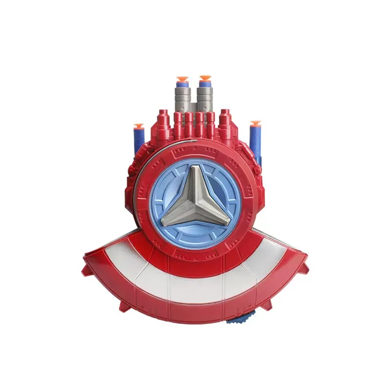 Marvel Spider-Man Shield Soft Bullet Gun Launcher Toy Luminous Mask Cloak Creative Toy Gift