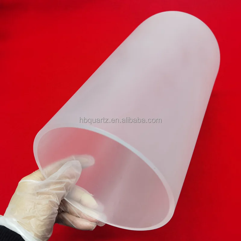 Tall form heat resistance  customize cylindrical frosty  silica quartz crucible