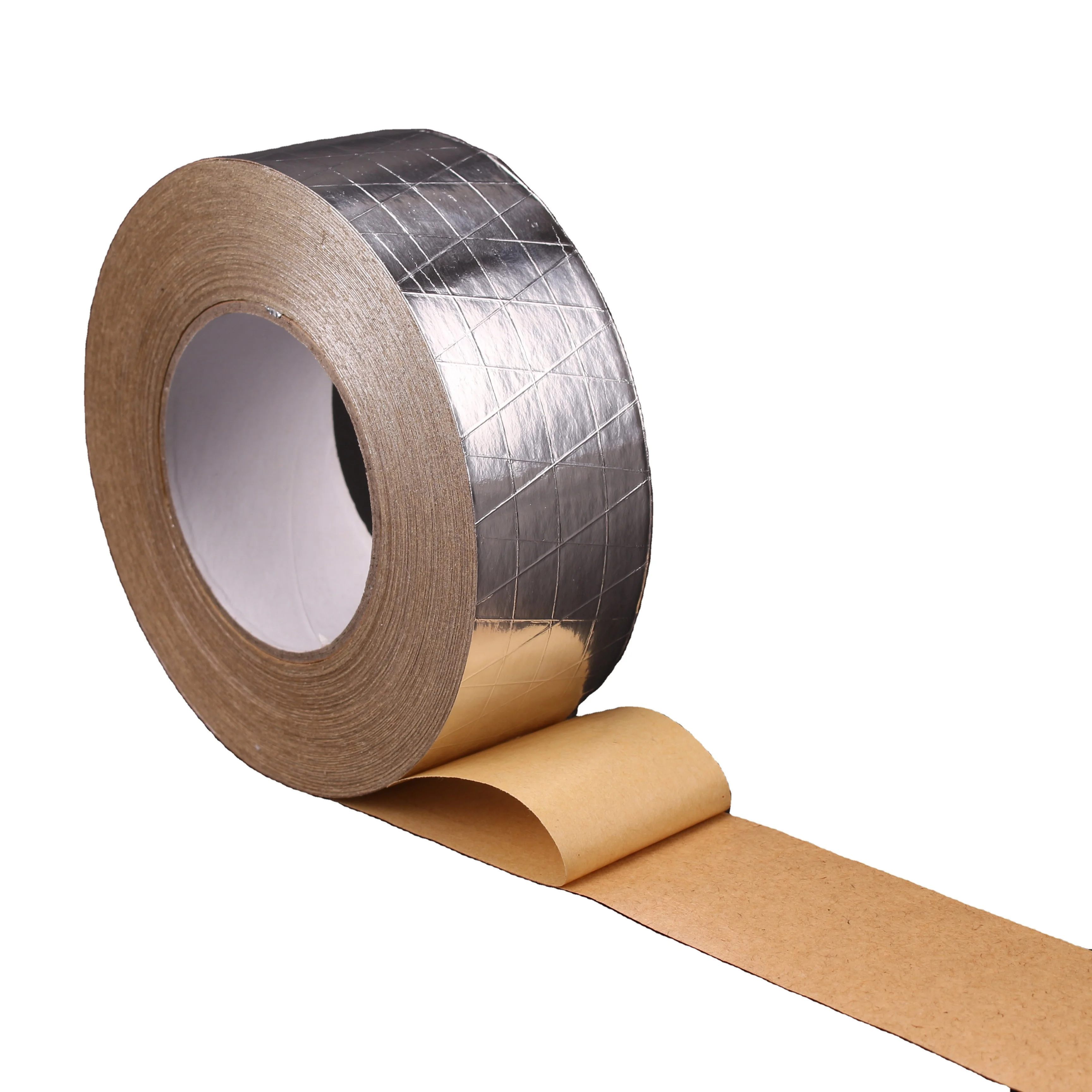 HVAC Alu solvent glue strong toughness Facing Fireproof 3way Reinforced FSK Aluminum Foil Tape