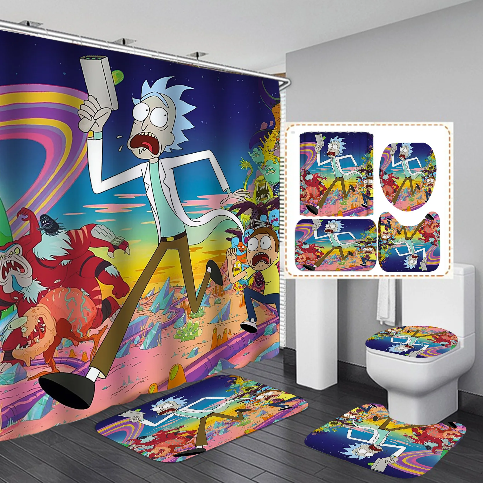 Hot Sale Factory Direct Clear Bathrooms Custom Printed Shower Curtain