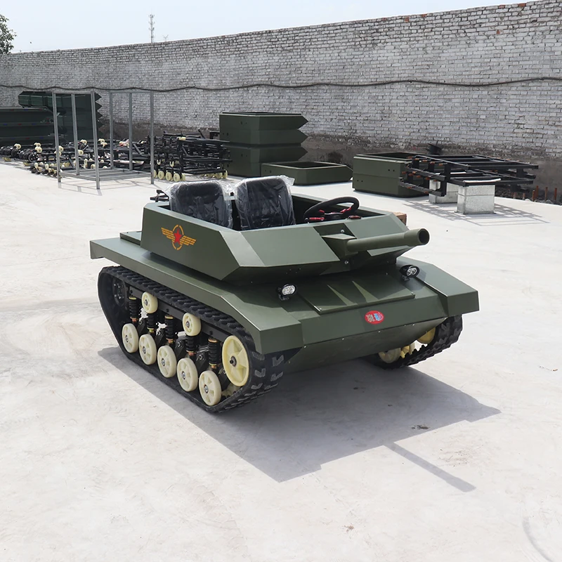 Hot Selling Two Seats Ride on Car AVT-T02 All Terrain Rubber Track Vehicles for Commercial Use