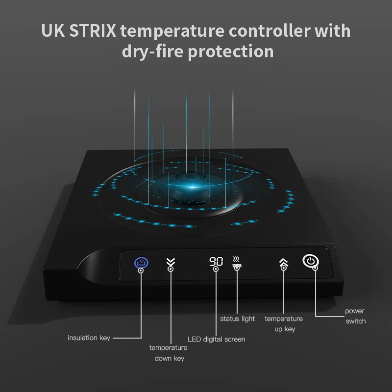 DHPO High Quality 304 Stainless steel Pour Over Tea coffee tool Temperature Control Electric Digital Gooseneck Kettle