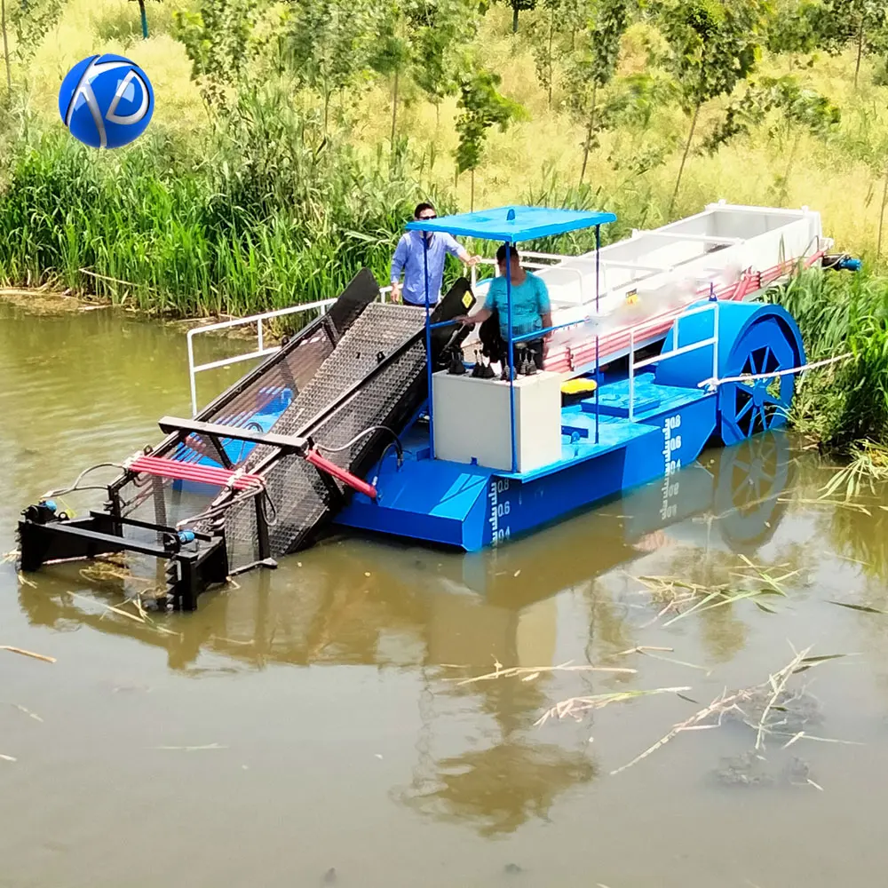 Полностью автоматическая и простая в эксплуатации машина для сбора водных сорняков продажи