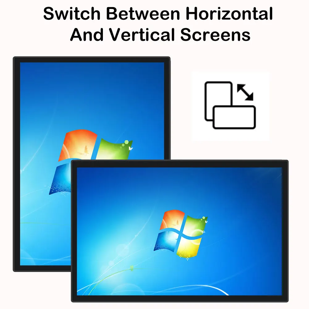 2k 4k video wall mount electronic advertising screen 10' 15.6'21' lcd digital signag display window for bank office hospital