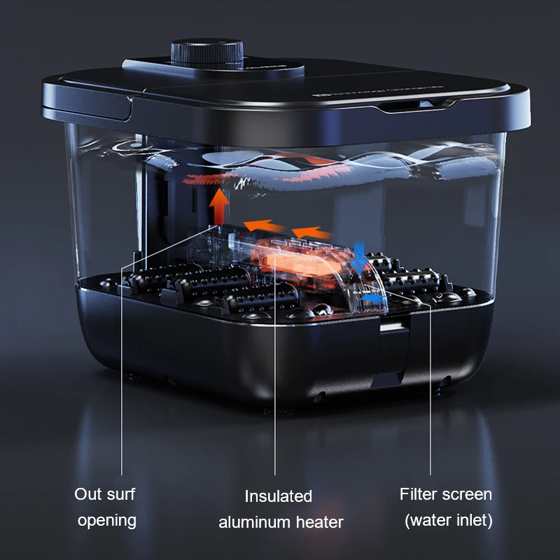 foot soak tub washing machine basin electric heated footbath shiatsu foot bath spa massager with heat