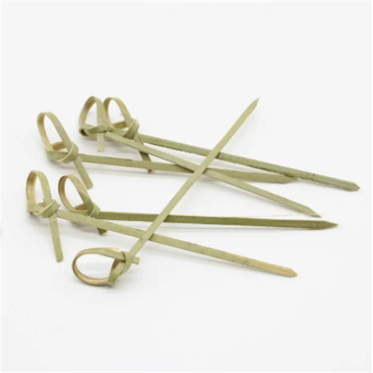 Eco Friendly Bamboo Skewer Cocktail Skewers Bamboo Knot Skewer With Cheap Price