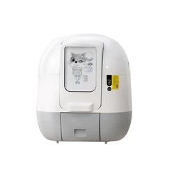 Modern Large Closed Automatic Self Cleaning Cat Litter Box Hidden Electronic Robot Cat Litter Box For Ozone Deodorizing
