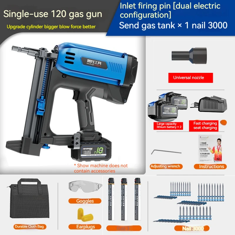 Plumbers and electricians special rob concrete electric nail gun gas straight nail gun cement wall steel nail gun