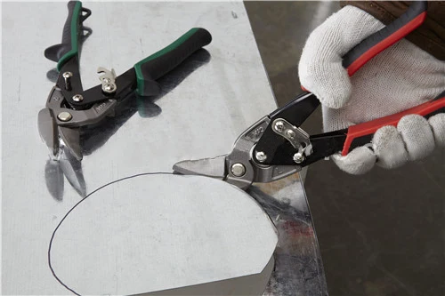 10 Inch Aviation Tin Snips, Straight Cut, Heavy Duty Metal Cutter for Cutting Sheet Metal, Chrome Vanadium Steel