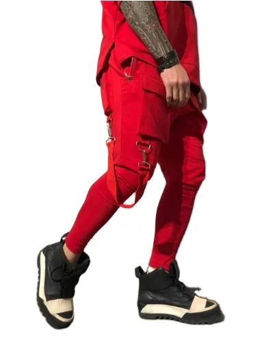 
Wholesale slim sports pants pocket casual trousers training trousers special service trousers military fan outdoor work clothes 