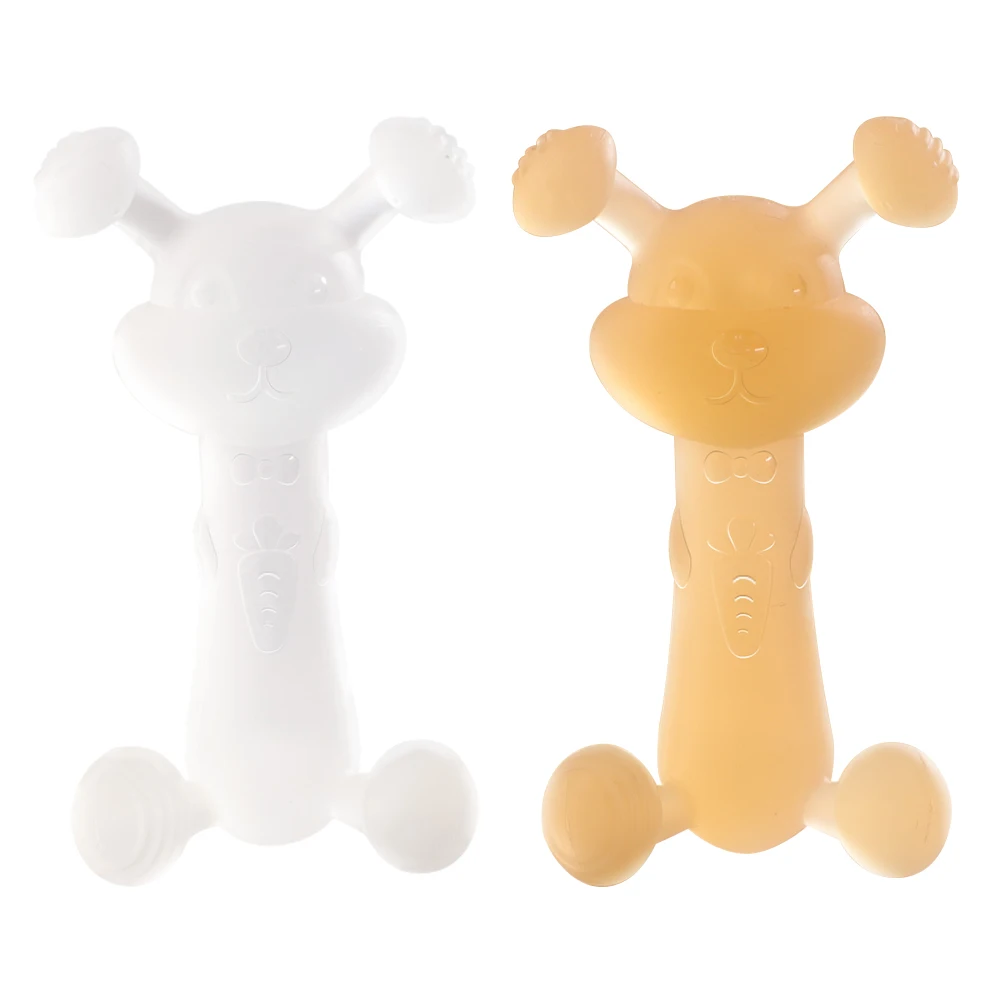 ES-Pro Unisex Baby Teether Toys Cute Animal Shape Silicone Chew with Rattle Soft BPA-Free Design ODM Box Packing for Kids