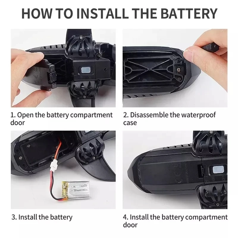 Toys Shark Remote Control Toy 2.4g Remote Control Simulation Shark Boat Underwater Rc Electric Racing Boat