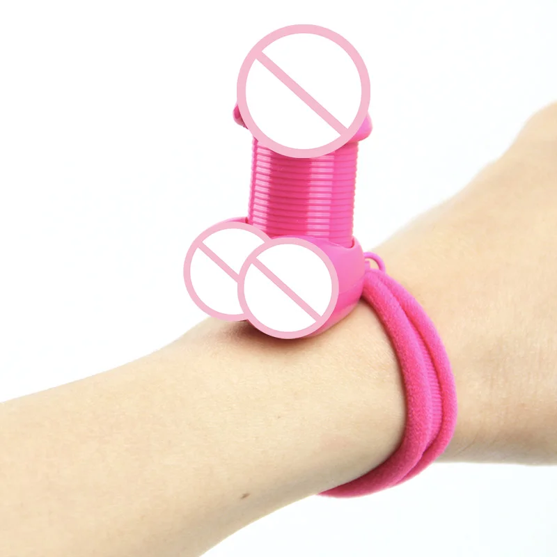 Popular Design Band Ring Male Genitalia Sex Toys Hair Tie Creative Gift Sexy Penis Cock Hair