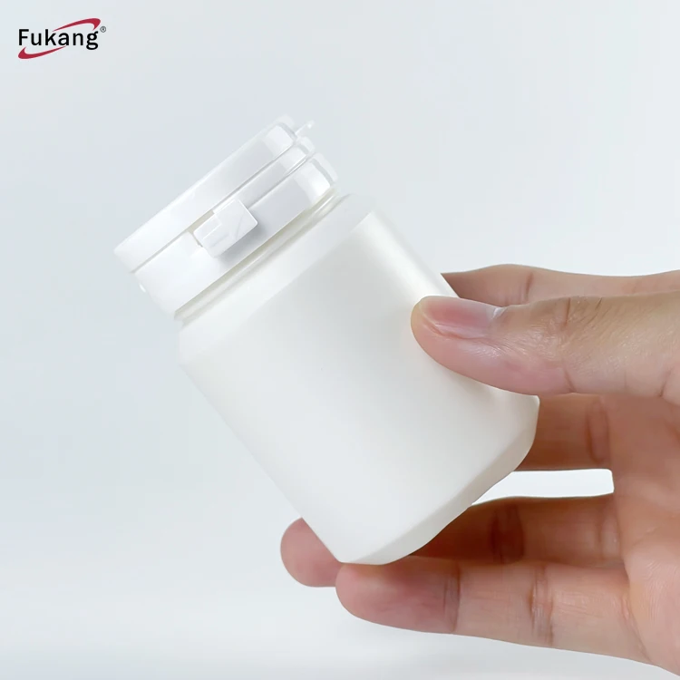 Пустая бутылка для жевательной резинки 120 куб. См 4 унции HDPE с крышкой