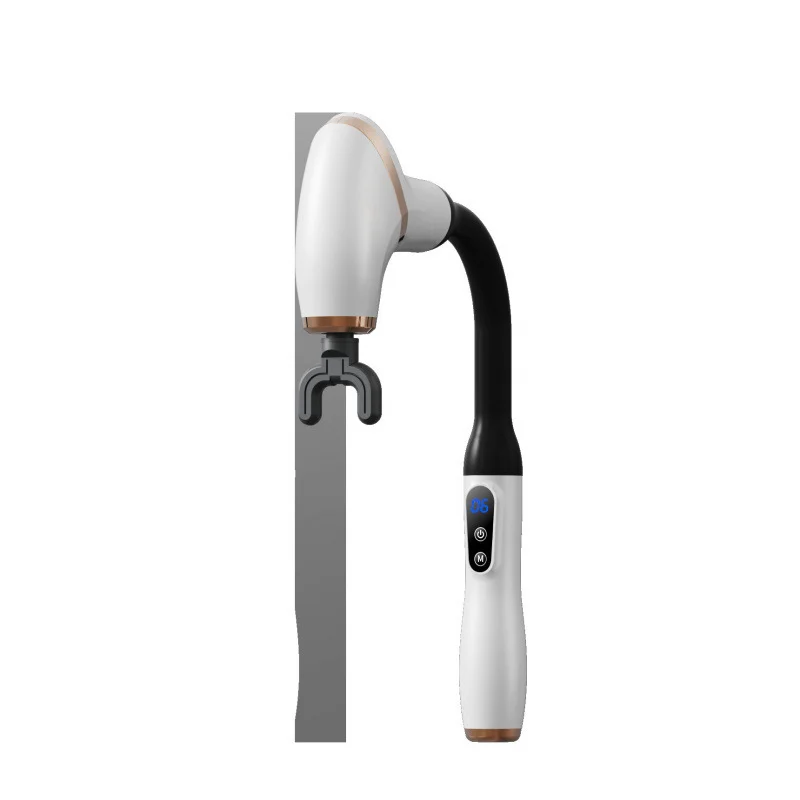 2024 Deep Tissue Body Fascial Gun Massage Hammer Portable U-Shaped Back Massager Upgraded LED Screen Pain Relief