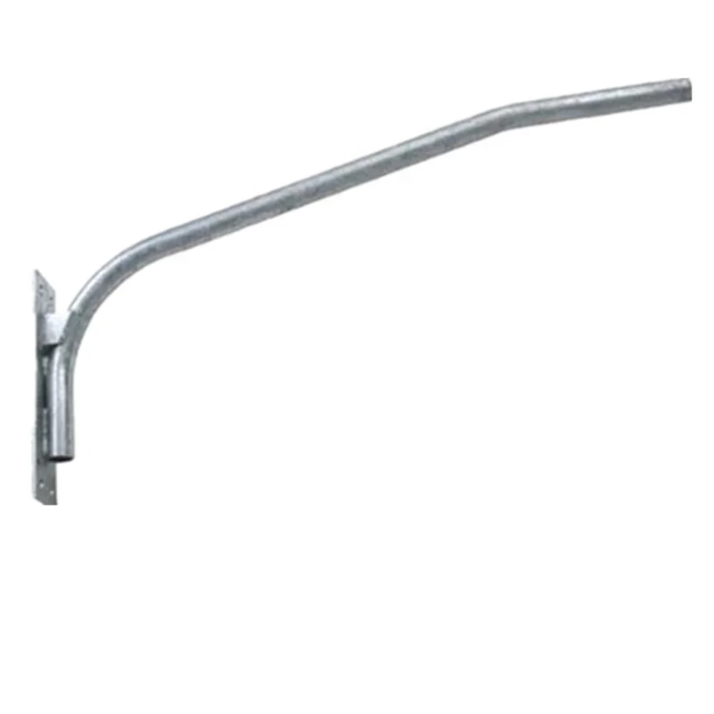 Hot-dip Galvanized Street Steel Light Pole With Double Arm Single Arm