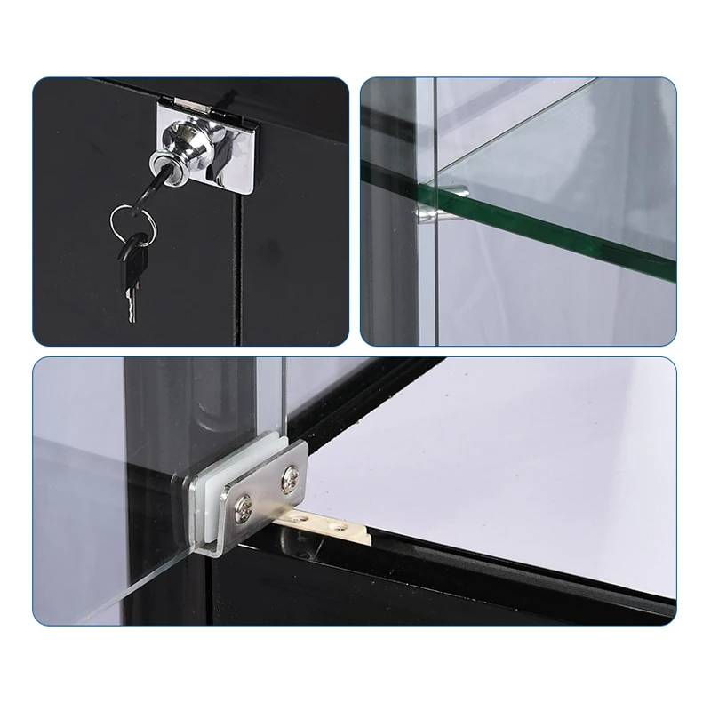 Showroom Glass Display Cabinet Design customizable Makeup Showcase Gift Jewelry Showcase Hand-run Cabinet  Showcase