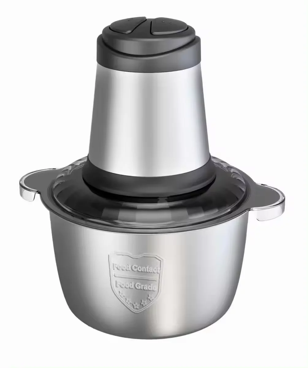 Custom logo 2L Meat Grinder Meat Grinding Stainless Steel Blades Food Choppers  Cutting Machine kitchen Appliance