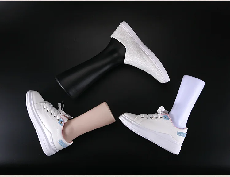 Wholesale White Black Skin Color Foot Mannequin Stand Plastic Display Shoes Male Female Sock Display Foot Mannequin for Shoes