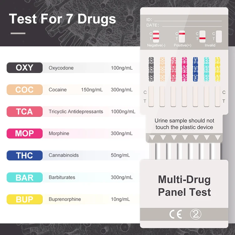 Clia Waived 6 Panel Drugs of Abuse Combo Test Dipcard Kit