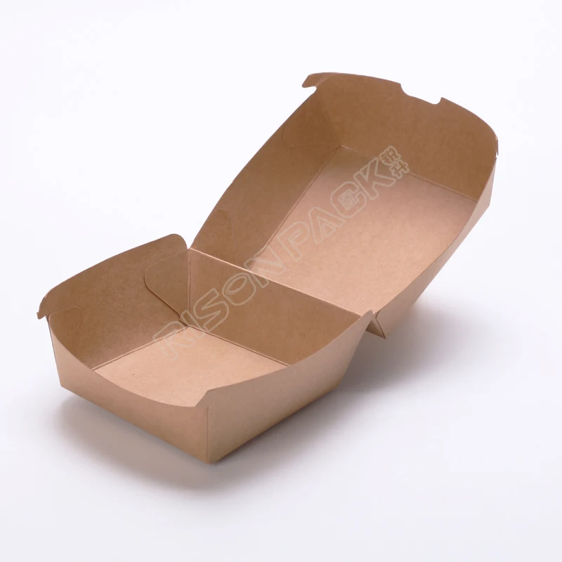 Disposable fried chicken box craft burger box pizza  cake biodegradable kraft paper food box