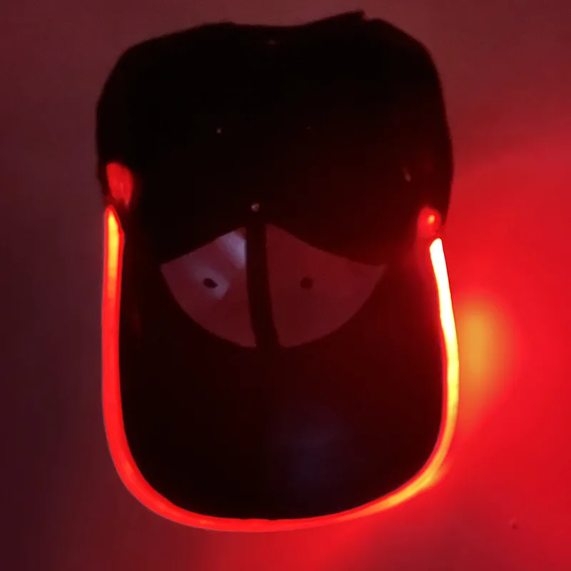 LED lights music carnival hat glow-in-the-dark baseball cap custom logo hats