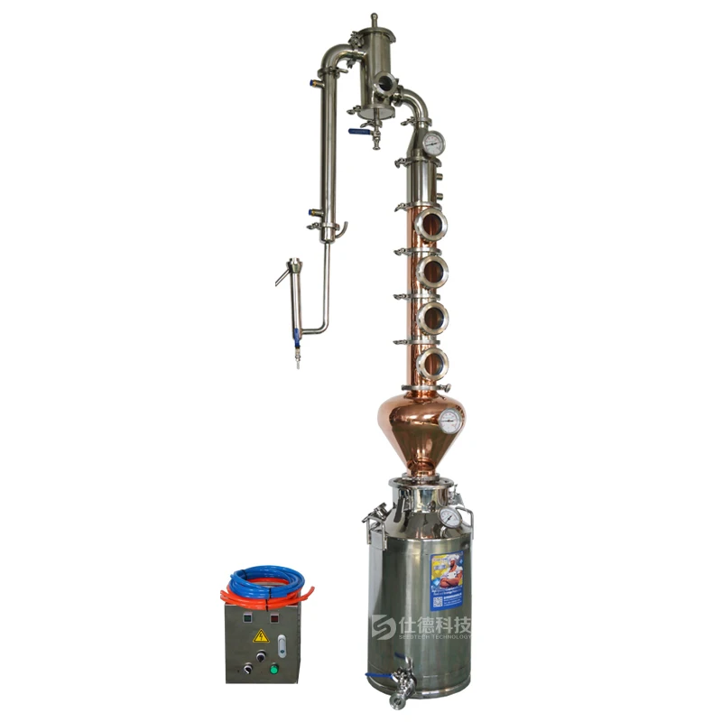 Stainless Steel Small Alcohol Home Distiller Copper Moonshine Still Copper Pot Whiskey Still Wine Distillery Equipment