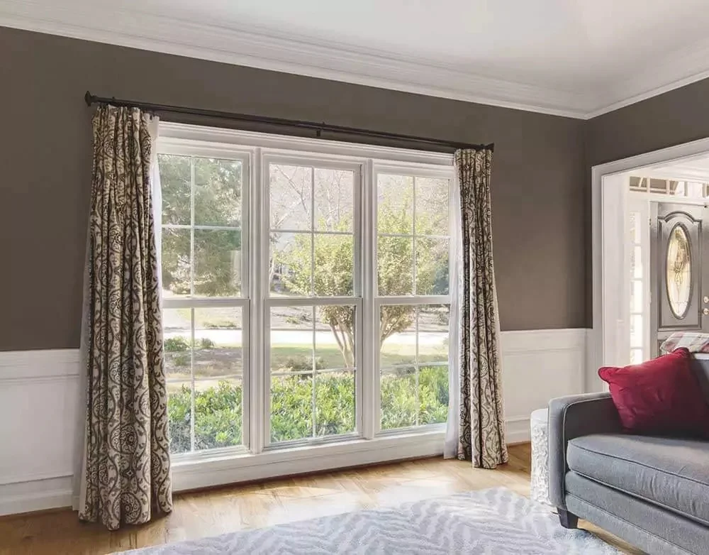 New Style Single Hung UPVC Windows Soundproof Double Hung Vinyl Vertical Sliding Vertical Single Hung Plastic Windows Soundproof