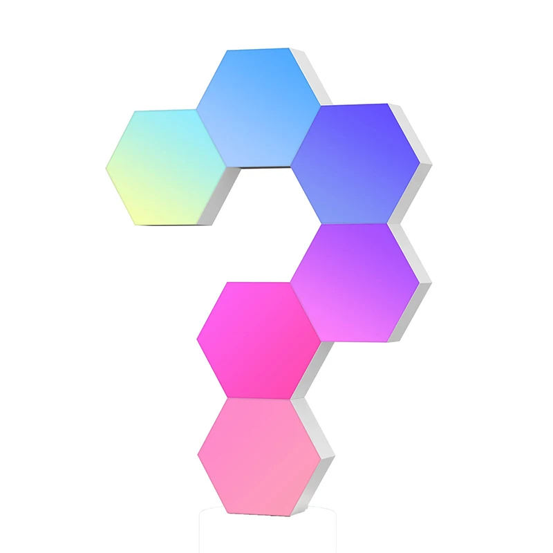 Diy Colorful Quantum Honeycomb Led Hexagonal Lamps Modular Touch Wall Smart Rgb Panel Night Light