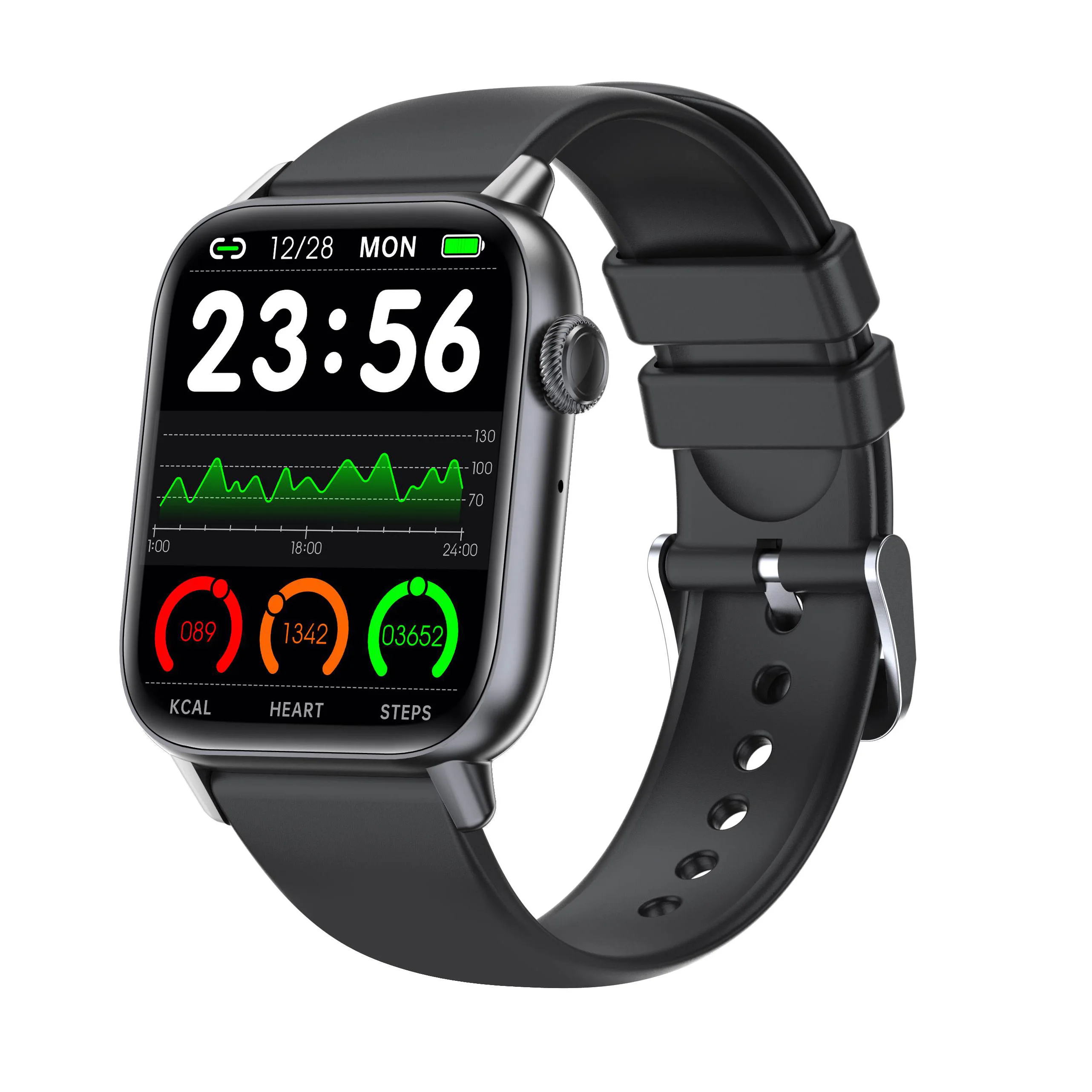 Guangzhou Big Pink Colour  2022 Rotatable Phone Reminder Body Temperature Measurement Smart Watch With Ips Display