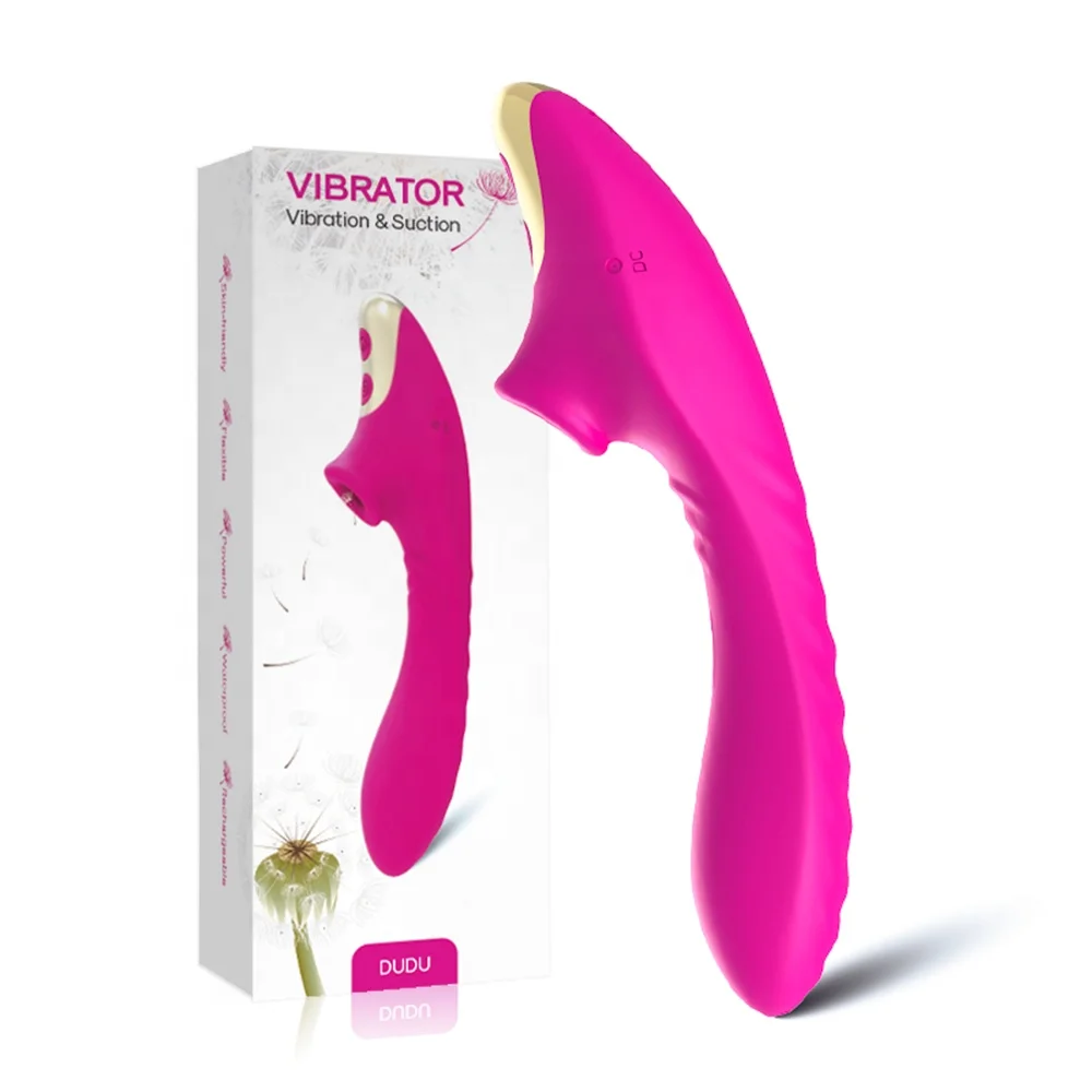 Hottest Design rechargeable dual motors 9 speed female c-spot sucking clitoral vibrators