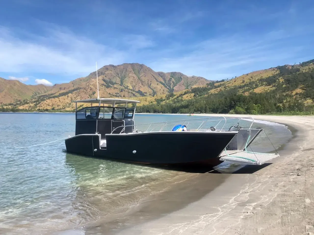 Landing Craft And Passengers Boat  15M Aluminum Landing Barge Boat  Landing Craft Boat.