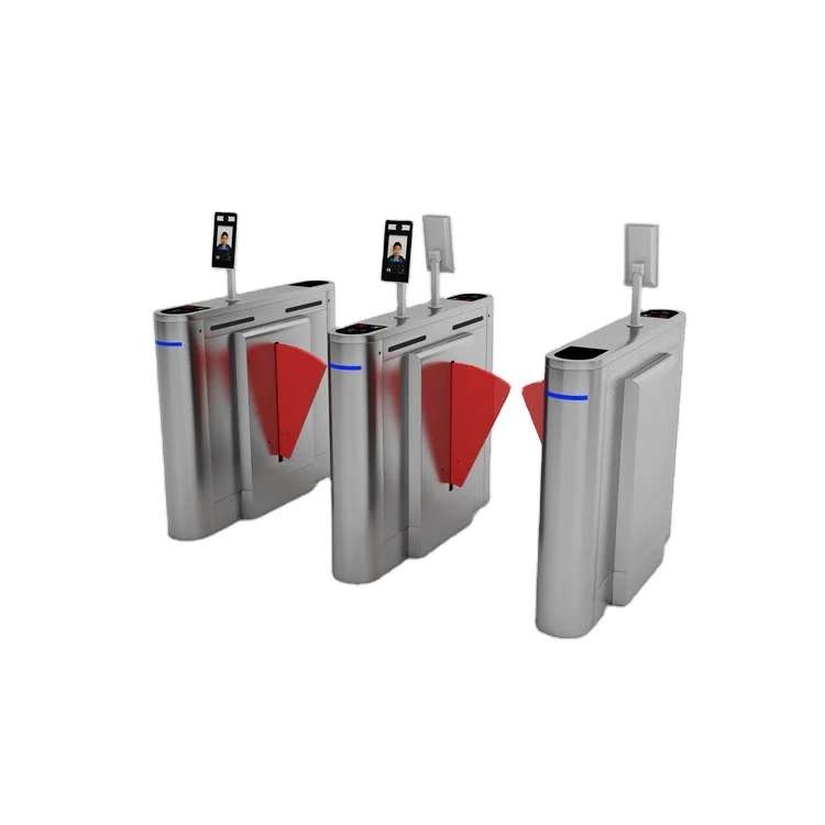 China Manufacturer Flap Barrier Gate Access Control Flap Barrier Gate  with RFID For Gym