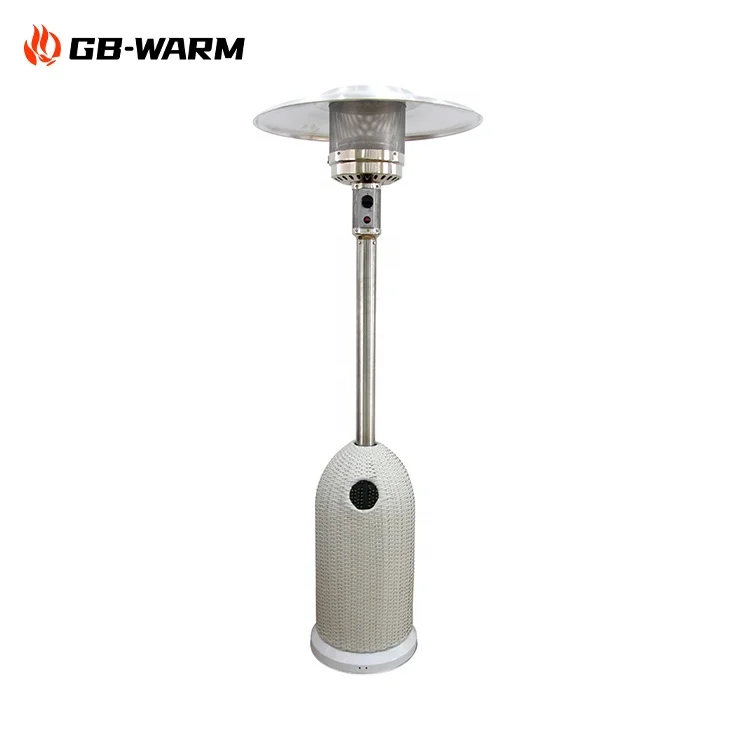 Online Shop Hot Selling Umbrella glass tube orchard supply deck dog house gas propane or butane rattan patio heater