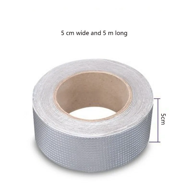 LOW MOQ Wholesale Super Adhesive Fireproof Aluminum Foil Butyl Waterproof Tape For Roof Leak