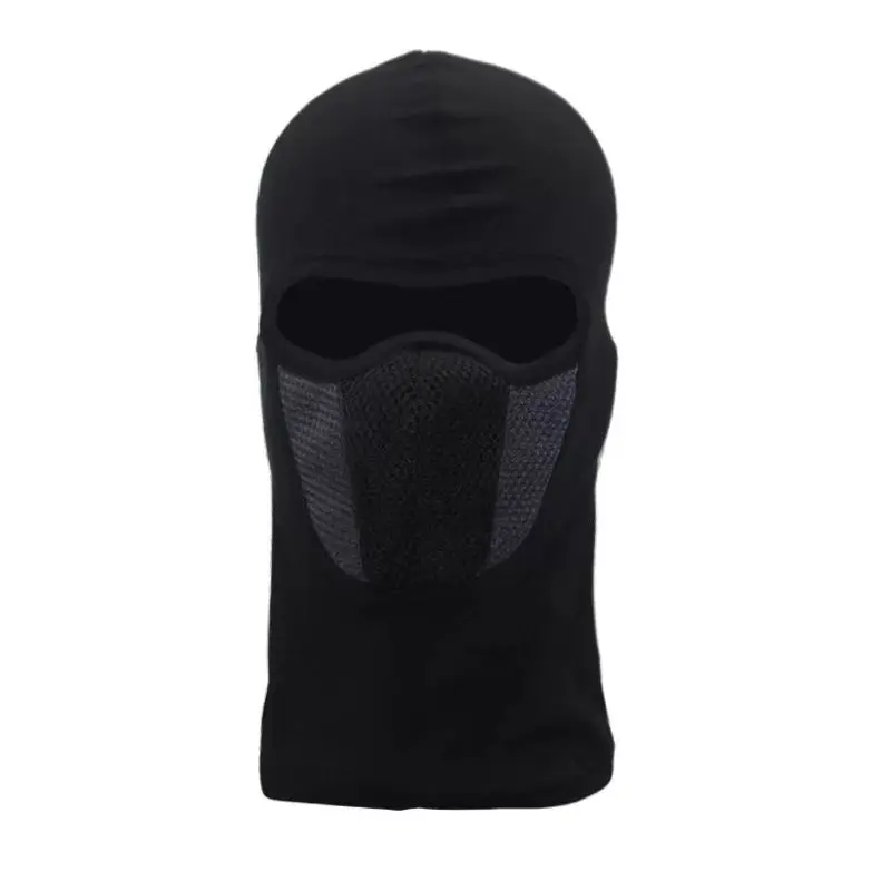 Summer Cool Breathable Full Face Balaclava Motorcycle Sports Mask Adults Dust-Proof Windproof Spandex Polyester Ice Silk