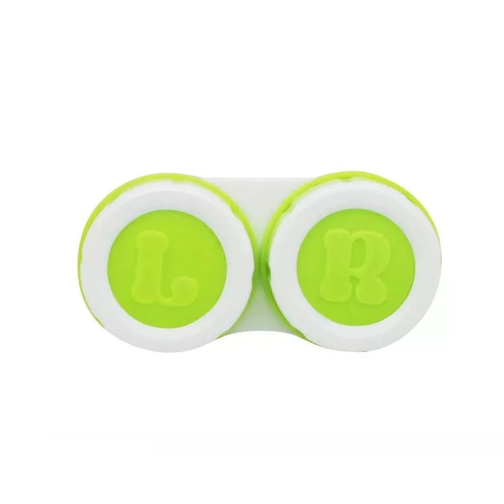 New Design Monthly Change Transparent Contact Lens Cases, Wholesale Cheap Free Sample Dual Contact Lens Cases