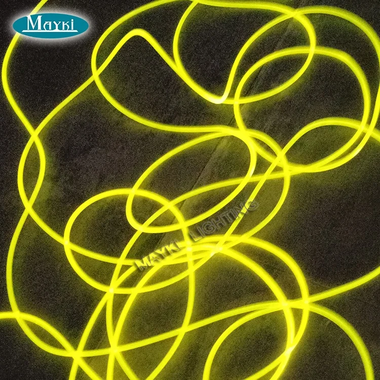 1.5mm to 14mm side spot glow fiber optic light cable for pool car indoor using