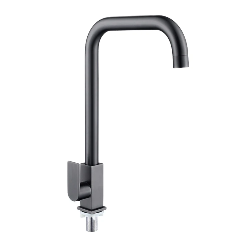 Single Handle Pull-out 1 Hole Lead Free Chrome Kitchen Sink Faucet with Sprayer