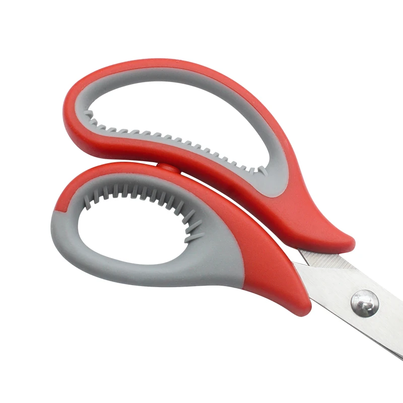 Industrial-Grade Premium Soft Comfort-Grip Office Scissors Stainless Steel Sharp Fabric Shear with Smooth Edge Customizable OEM