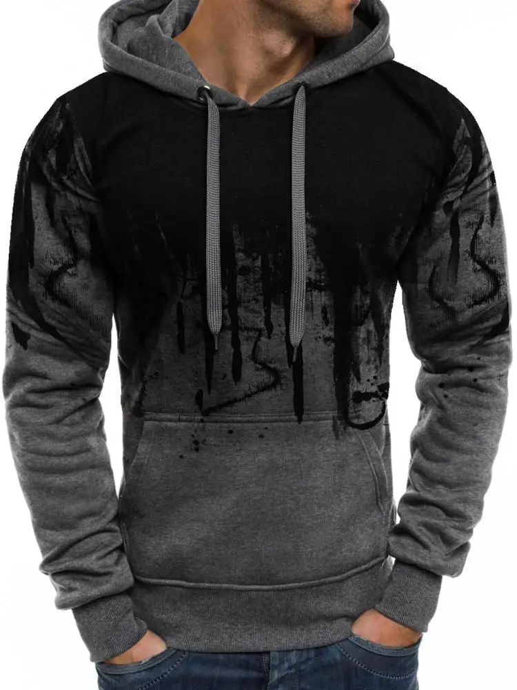 
New Pillover Plus Size 5XL Sportswear Print Men Hoodie Sweater 