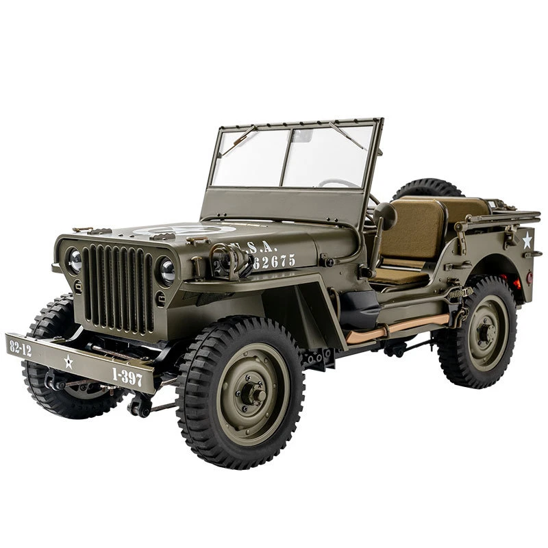 FMS ROCHOBBY 1/6 1941 MB Scaler Willys Jeep All Terrain Chassis 2.4G 4WD 4X4 Remote Control RC Off Road Crawler